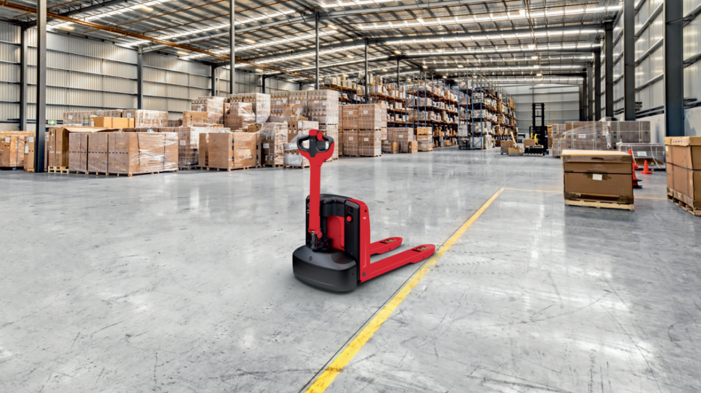 Linde power pallet jack